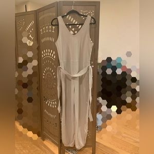 Lululemon ease of it all V-neck jumpsuit white opal